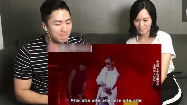 韩国人第一次看GAI和王嘉尔中国有嘻哈《Papillon》，全程着迷！