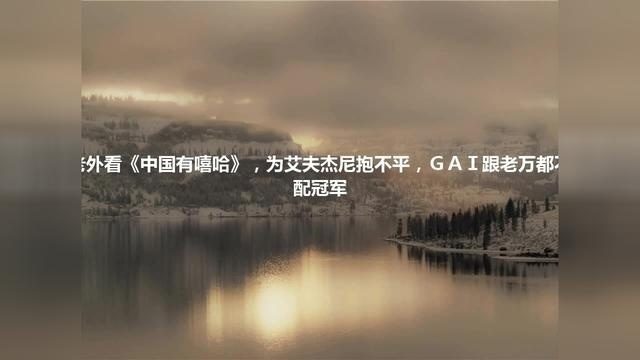 老外看《中国有嘻哈》，为艾夫杰尼抱不平，Gai跟老万都不配冠军