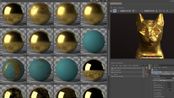 [免费下] 260种C4D Redshift渲染器金银铜铁4K高清PBR金属材质预设