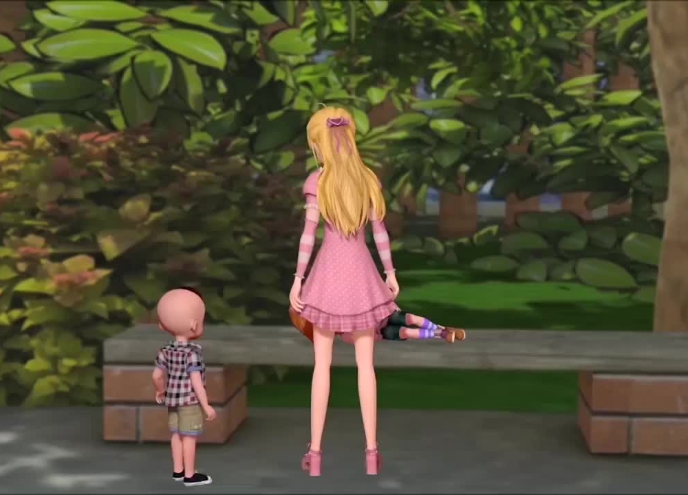 爱精灵乐吉儿乐吉儿用魔法给小兰过生日她很开心